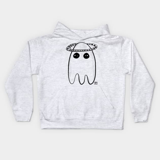 Cute holy ghost Kids Hoodie by Pragonette